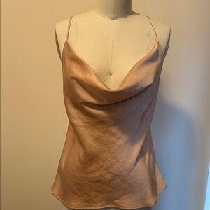 Elegant Neutral Cowl Neck Camisole